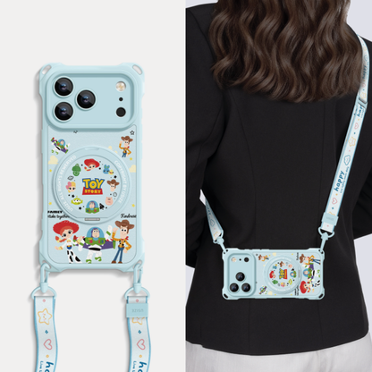 Crossbody iPhone Case with 360° Rotating Stand & Lanyard C-80009