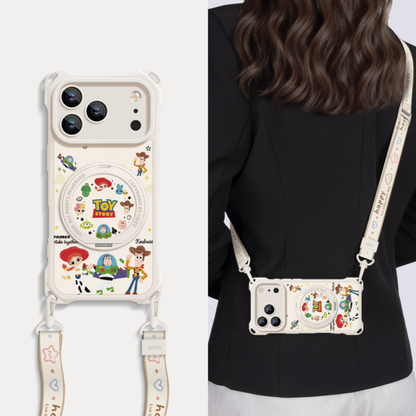 Crossbody iPhone Case with 360° Rotating Stand & Lanyard C-80009