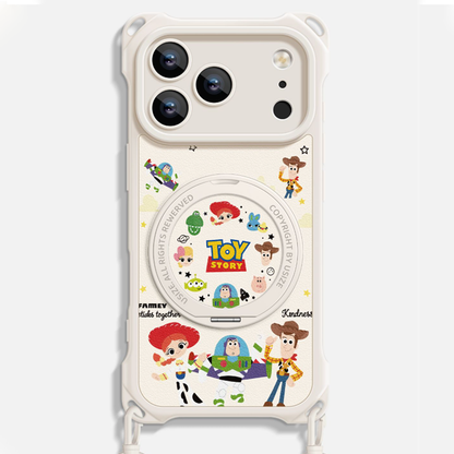 Crossbody iPhone Case with 360° Rotating Stand & Lanyard C-80009