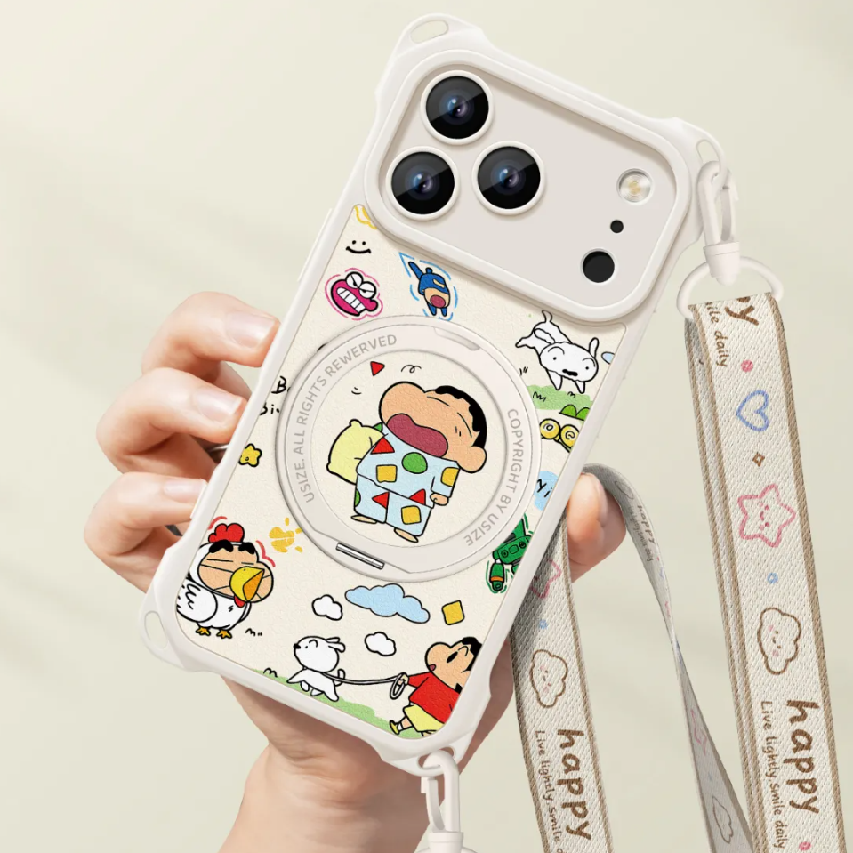Crossbody iPhone Case with 360° Rotating Stand & Lanyard C-80008