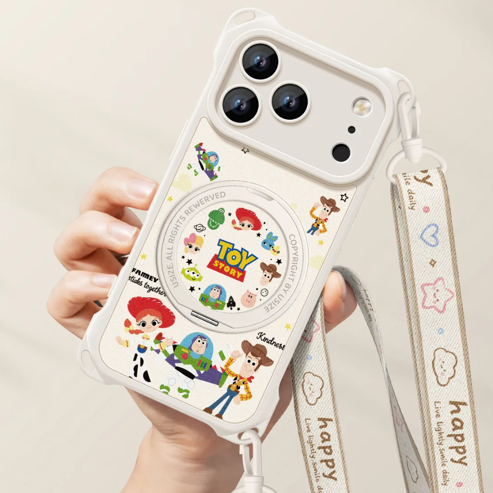 Crossbody iPhone Case with 360° Rotating Stand & Lanyard C-80009