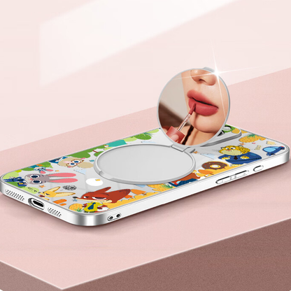 iPhone Case with Built-In Makeup Mirror & Foldable Stand C-80022