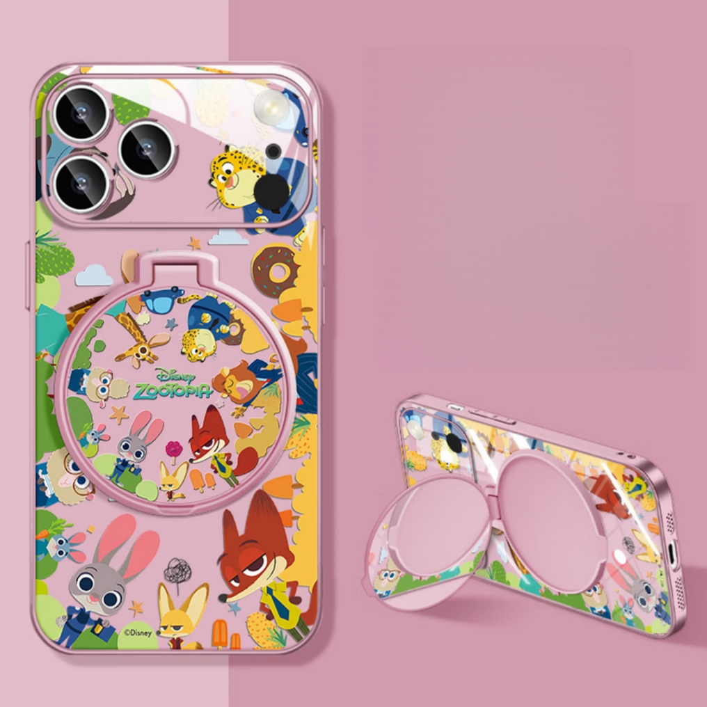 iPhone Case with Built-In Makeup Mirror & Foldable Stand C-80022