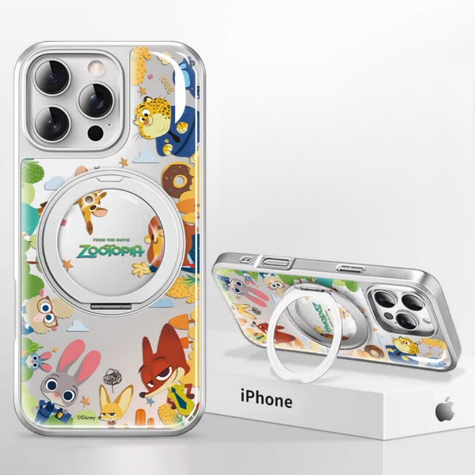 MagSafe-Compatible iPhone Case with 360° Rotating Ring Stand C-80023