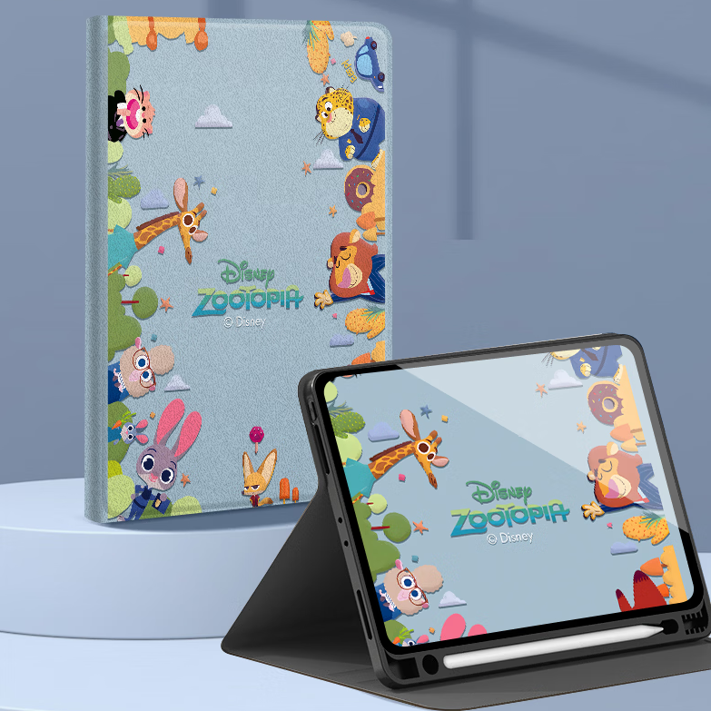Multi-Angle Stand Faux Leather Full-Protection Shockproof iPad Case C-80030