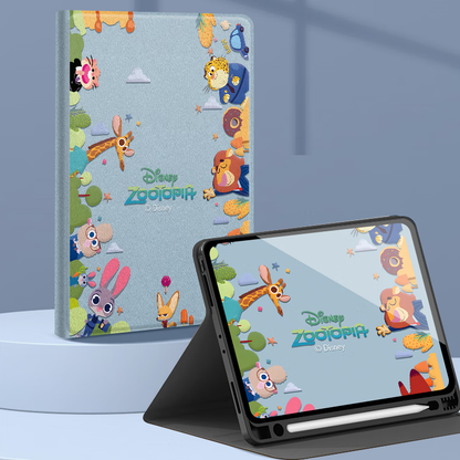 Multi-Angle Stand Faux Leather Full-Protection Shockproof iPad Case C-80030
