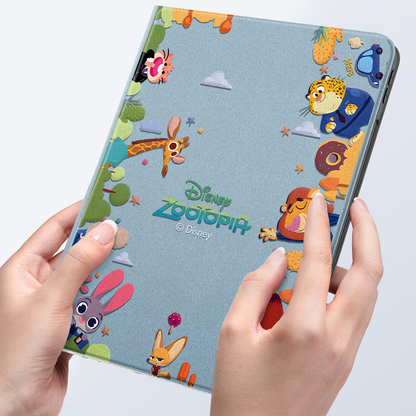 Multi-Angle Stand Faux Leather Full-Protection Shockproof iPad Case C-80030
