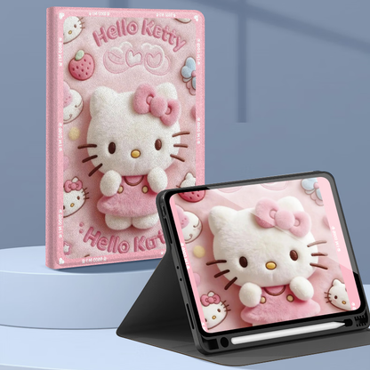 Multi-Angle Stand Faux Leather Full-Protection Shockproof iPad Case C-80031