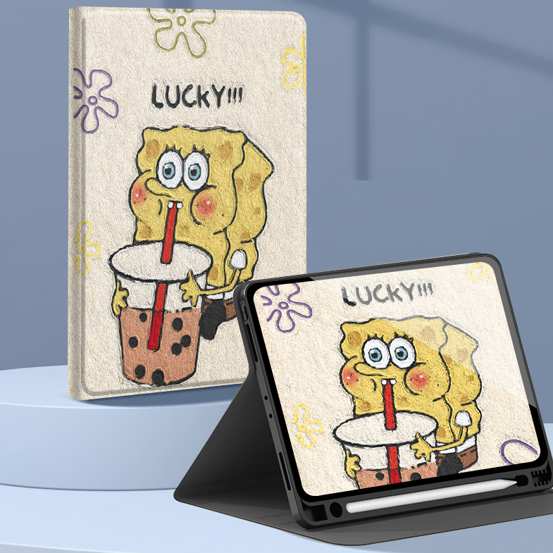 Soft-Touch Faux Leather iPad Case with Auto Sleep/Wake & Shock Protection C-80037
