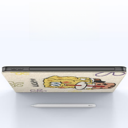 Soft-Touch Faux Leather iPad Case with Auto Sleep/Wake & Shock Protection C-80037