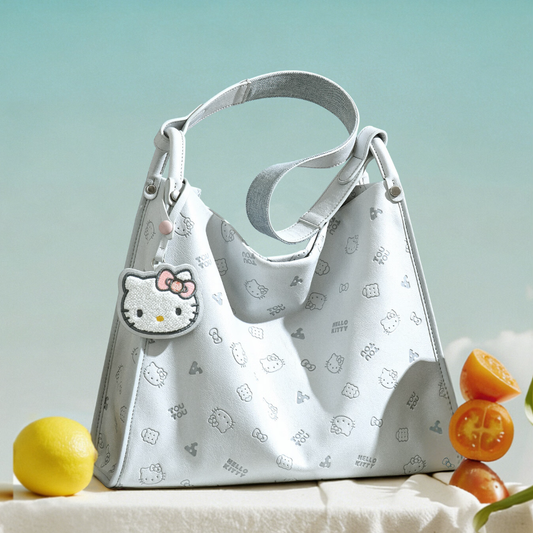 Large Capacity Cute Print Synthetic Leather Shoulder Tote Bag C-282