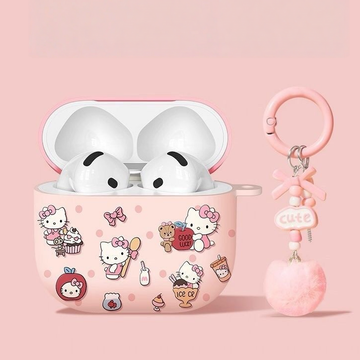 Stain-Resistant AirPods Case with Anti-Drop Keychain C-80060
