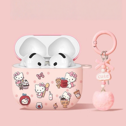 Stain-Resistant AirPods Case with Anti-Drop Keychain C-80060