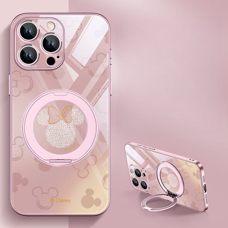 MagSafe-Compatible iPhone Case with 360° Rotating Magnetic Ring Stand C-80040