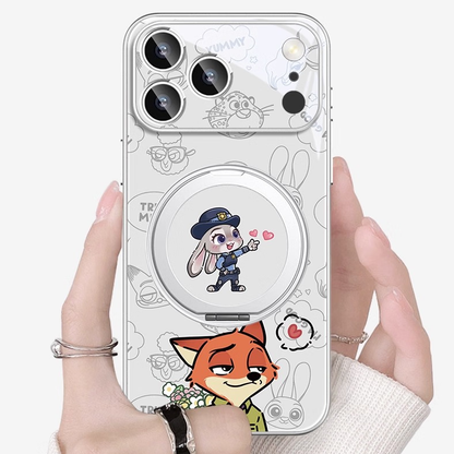 Magnetic iPhone Case with 360° Rotating Ring Stand & Drop Protection C-80043