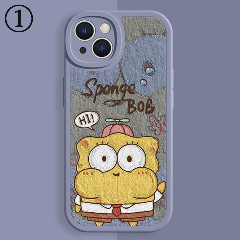 Cute Soft-Touch iPhone Case with Raised Camera Protection C-80047