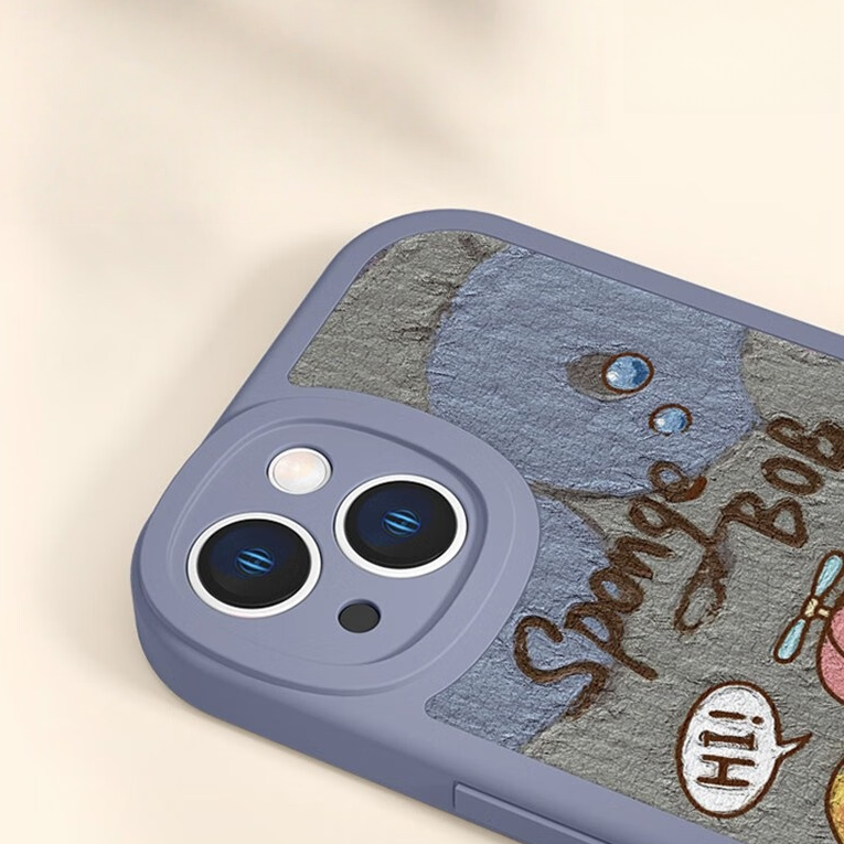 Cute Soft-Touch iPhone Case with Raised Camera Protection C-80047