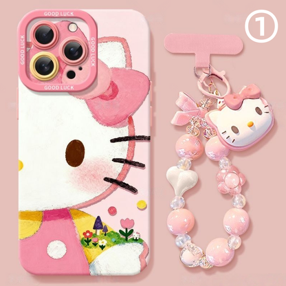 Silicone iPhone Case with Camera Protection & Optional Charm C-80020