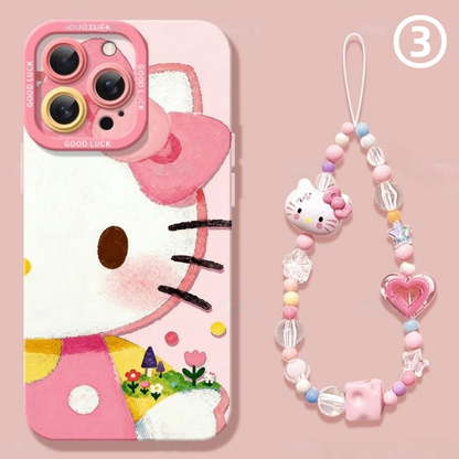 Silicone iPhone Case with Camera Protection & Optional Charm C-80020