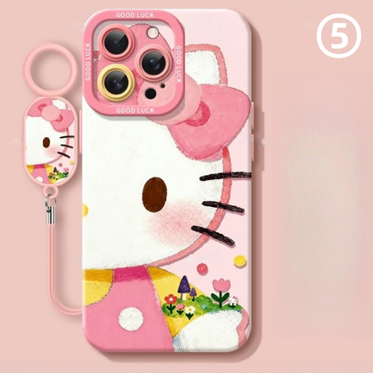 Silicone iPhone Case with Camera Protection & Optional Charm C-80020