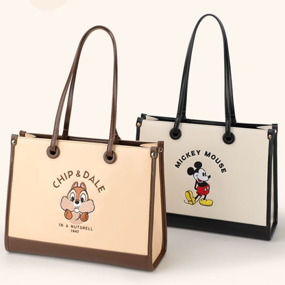 Printed PU Leather Large Capacity Shoulder Tote Bag C-302