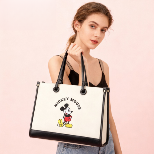 Printed PU Leather Large Capacity Shoulder Tote Bag C-302