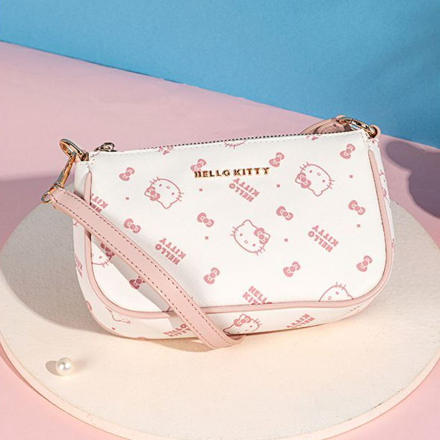 Cute All-Over Print PU Leather Shoulder Bag C-305