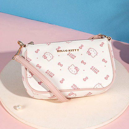 Cute All-Over Print PU Leather Shoulder Bag C-305