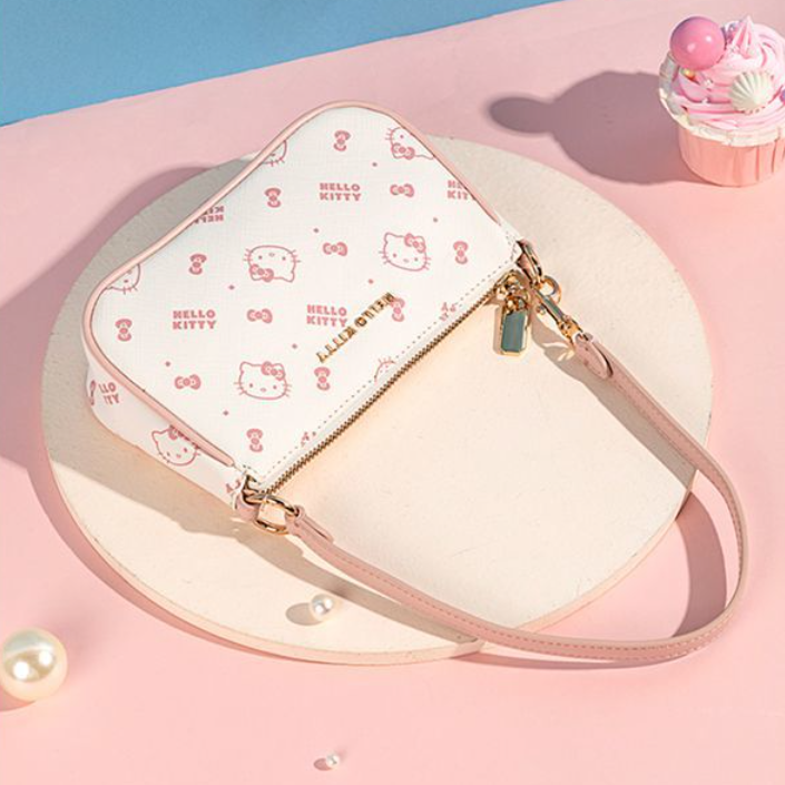 Cute All-Over Print PU Leather Shoulder Bag C-305