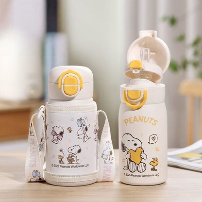 320ML 316 Stainless Steel Dual Drinking Leakproof Insulated Water Bottle C-307