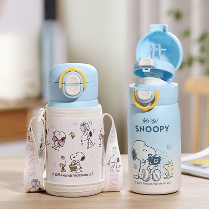 320ML 316 Stainless Steel Dual Drinking Leakproof Insulated Water Bottle C-307