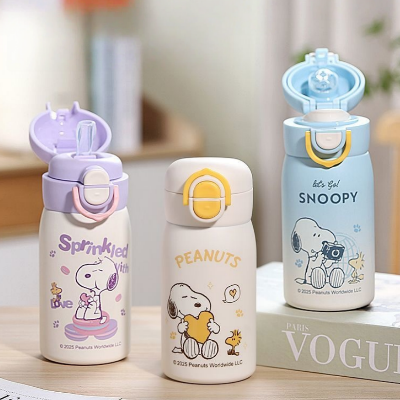 320ML 316 Stainless Steel Dual Drinking Leakproof Insulated Water Bottle C-307