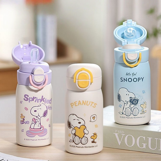 320ML 316 Stainless Steel Dual Drinking Leakproof Insulated Water Bottle C-307