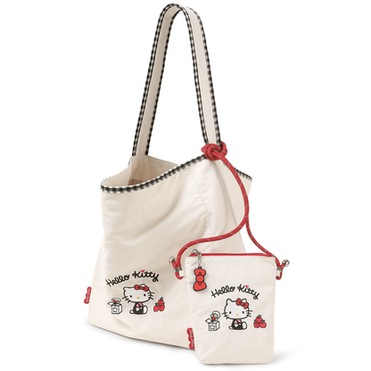 2-in-1 Lightweight Nylon Phone Pouch+Tote Bag C-340