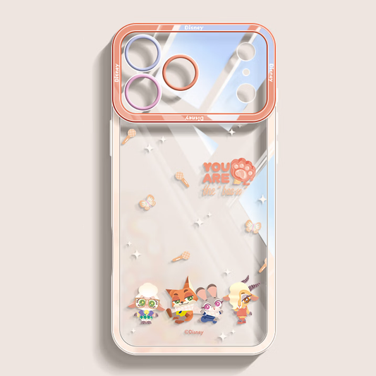 Clear Shock-Resistant iPhone Case with Raised Edge Protection C-80053