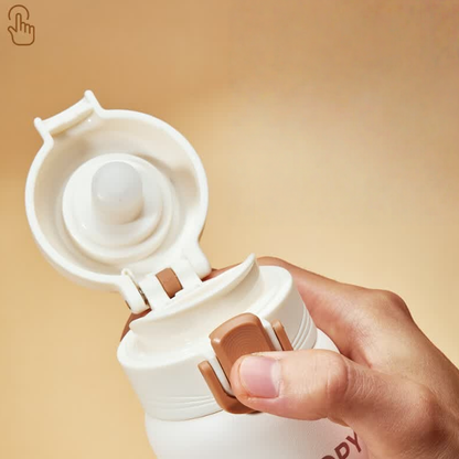 500ML 316 Stainless Steel One-Touch Leakproof Insulated Water Bottle C-349