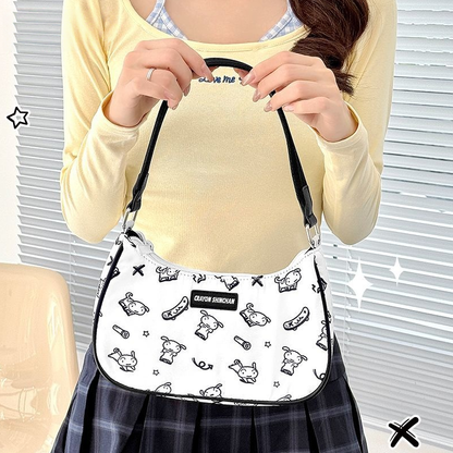 Casual Print Underarm Shoulder Bag C-353