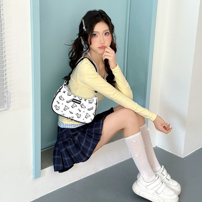 Casual Print Underarm Shoulder Bag C-353