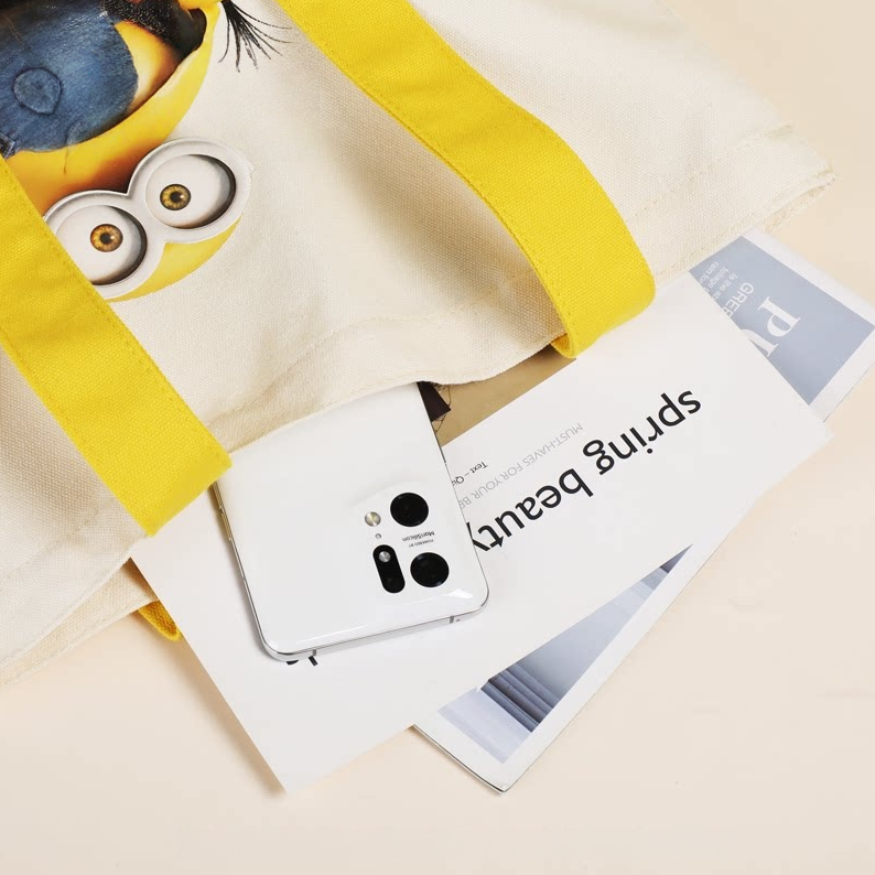 Cute Print Large Capacity Canvas Tote Bag C-366