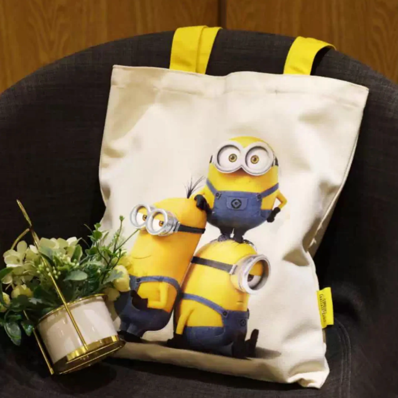 Cute Print Large Capacity Canvas Tote Bag C-366