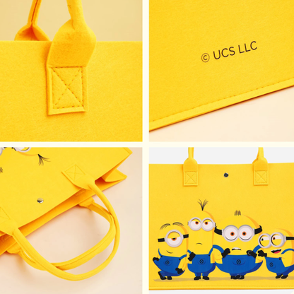 Cute Large Capacity Print Felt Tote Bag C-367