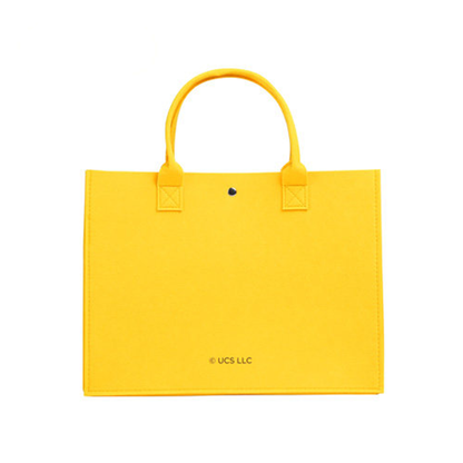 Cute Large Capacity Print Felt Tote Bag C-367