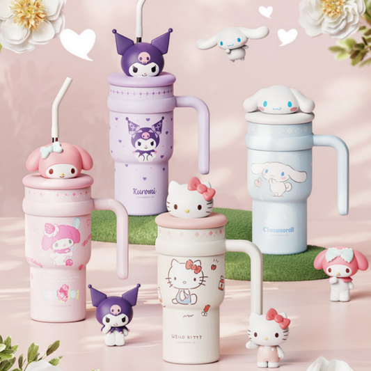 700ML Straw Tumbler with Handle Water Bottle C-401