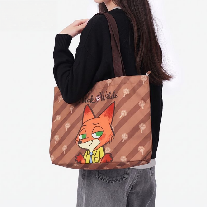 Large Capacity Printed Canvas Tote Bag C-425