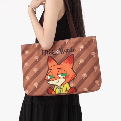 Large Capacity Printed Canvas Tote Bag C-425