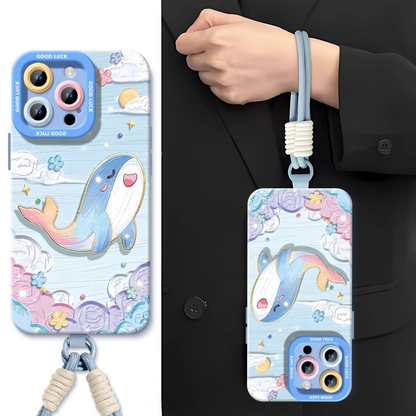 Whale Oil Painting Case Compatible with iPhone C-80063