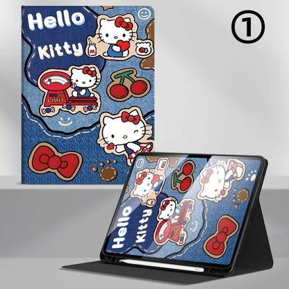 360° Full Protection Soft Silicone iPad Case with Stand C-80075