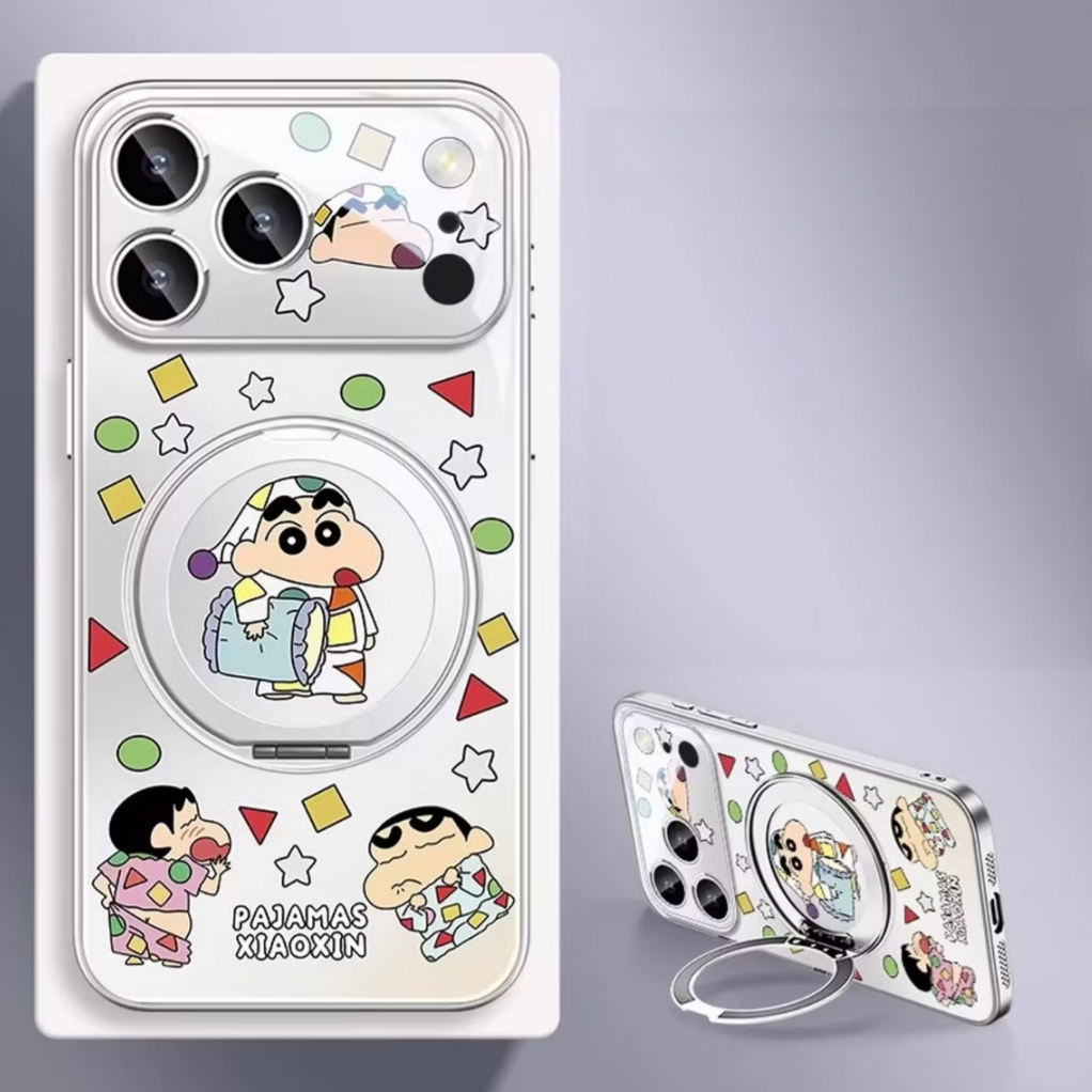 iPhone Case with 360° Rotating Ring Stand & Raised Camera Protection C-80087
