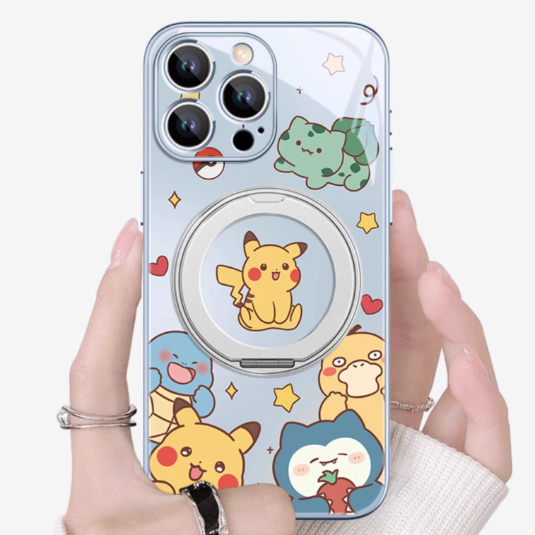 iPhone Case with 360° Rotating Ring Stand & Shock Protection C-80088