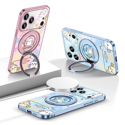 iPhone Compatible Shockproof Phone Case with Ring Stand C-80137